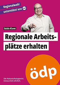 Listenplatz 1 im Wahlkreis Böblingen, Guido Klamt (ÖDP)